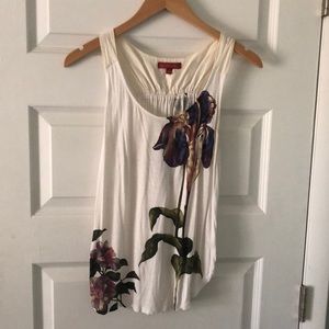 Anthropologie Orchids Tank Top